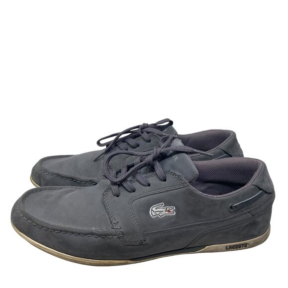 Lacoste Men\'s Dreyfus Boat Shoes Mens 10.5 Suede Gray Lace Up main image 7